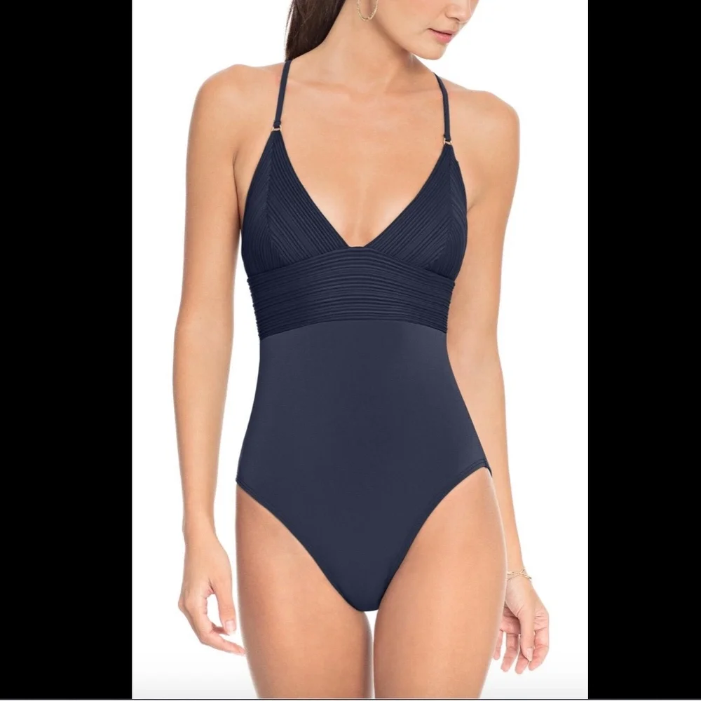 NWT $148‎ Robin Piccone Lily One-Piece Swimsuit